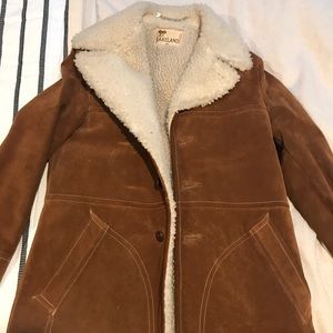 Vintage Lakeland Shearling and Leather Jacket